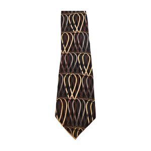 Mallory & Church Men Neck Tie Black Multicolor 57"l x 3"¾W 100% Silk
